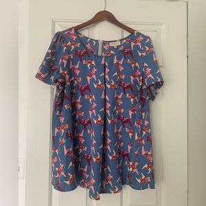 Modcloth Dala Horse Trapeze Top